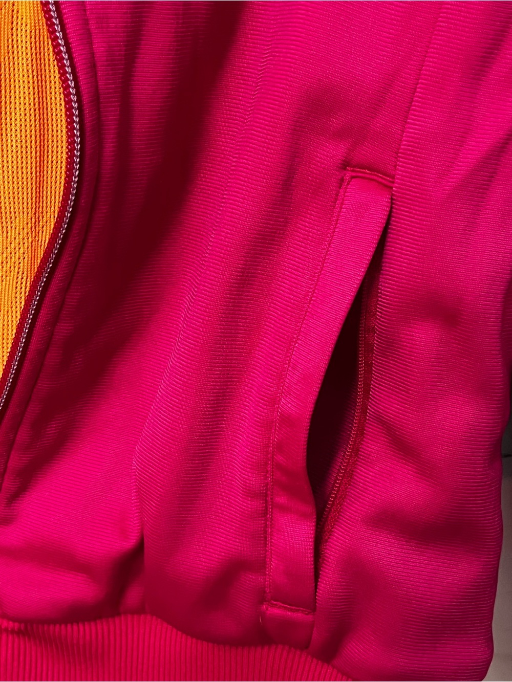 adidas y2k Women's Pink Track Jacket & Jogger Set with orange Stripes size large - Picture 15 of 15